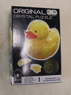 Crystal 3-D puzzle - Duck - Yellow